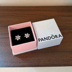 Pandora Rose Gold Flower Earrings